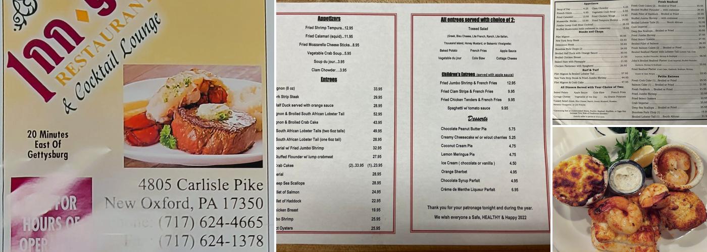 Inn 94 Menu