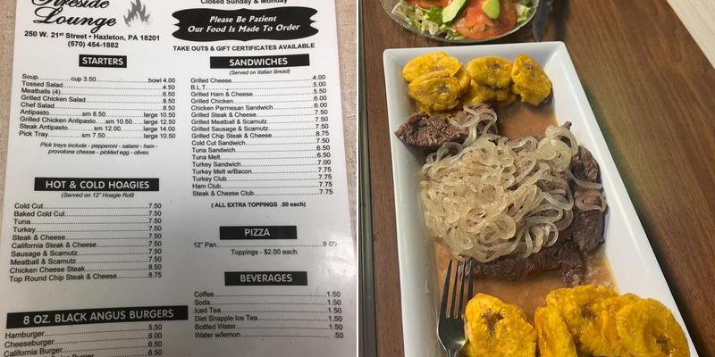 Fireside Lounge Menu