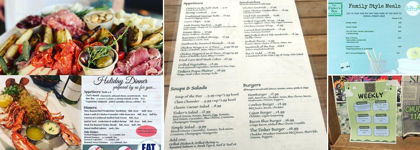 The Tinker's Son Menu