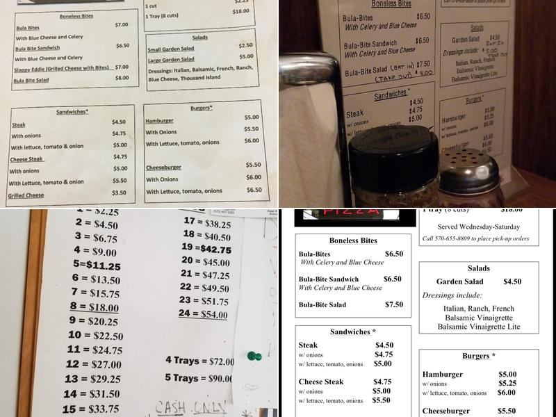 Cebula Bar & Lounge Menu