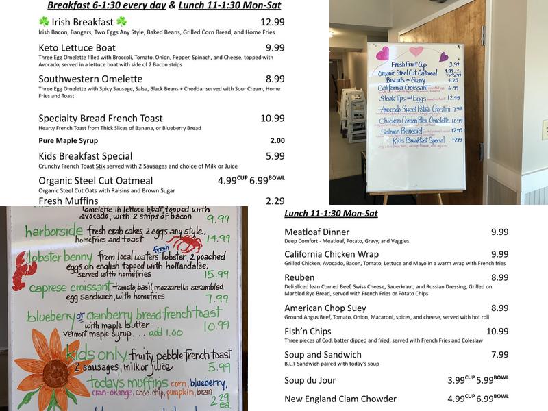 Sam's On the Harbor Menu