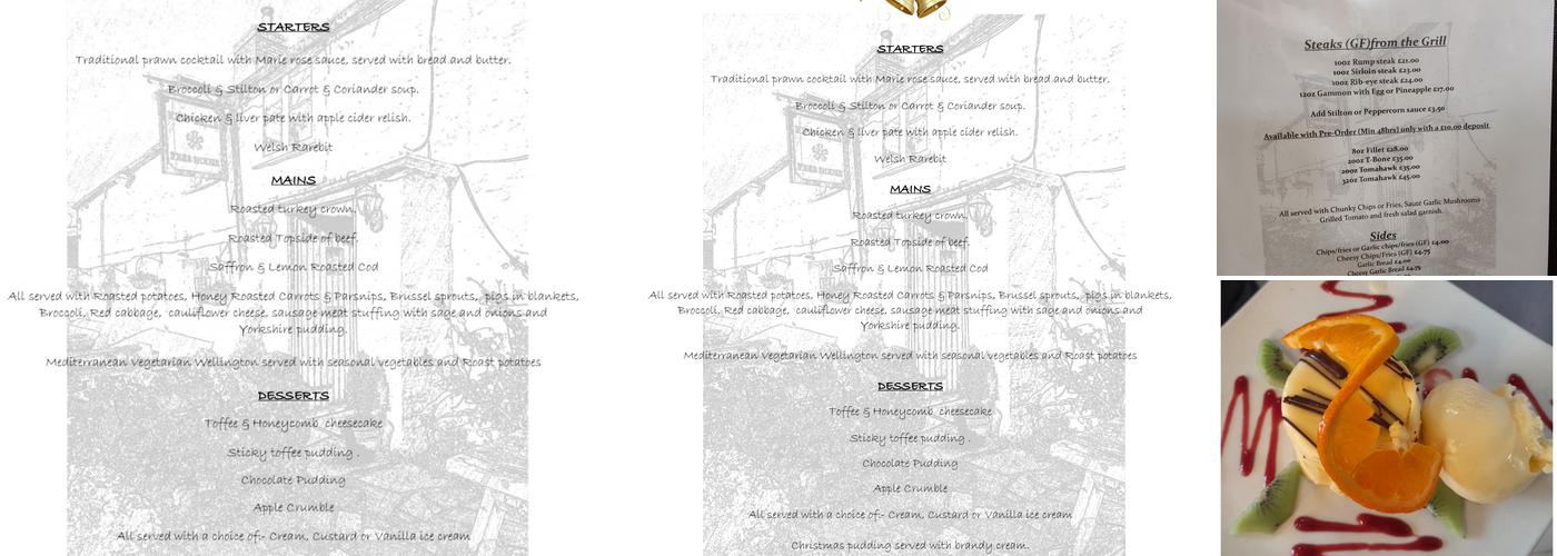 Ring O' Bells Wookey Menu