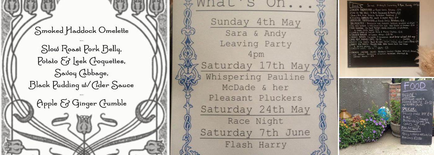 The Blue Flame Inn Menu