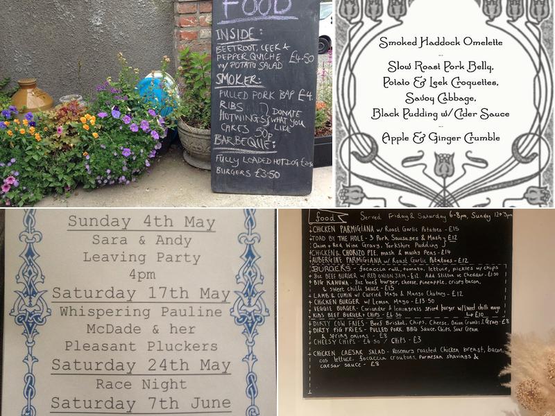 The Blue Flame Inn Menu