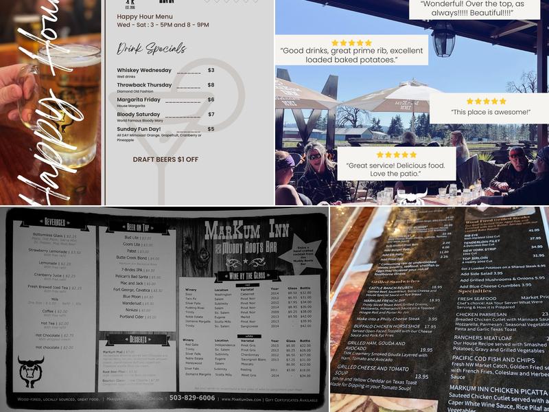Markum Inn Menu