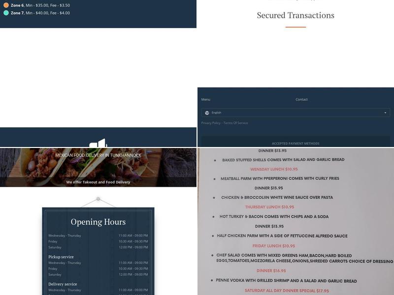 Pesos Pizza & Southwest Grill Menu