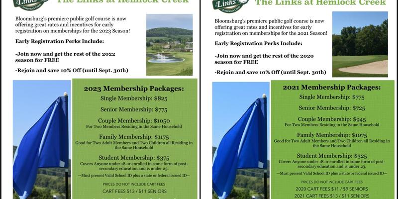 Links Bar & Grill Menu