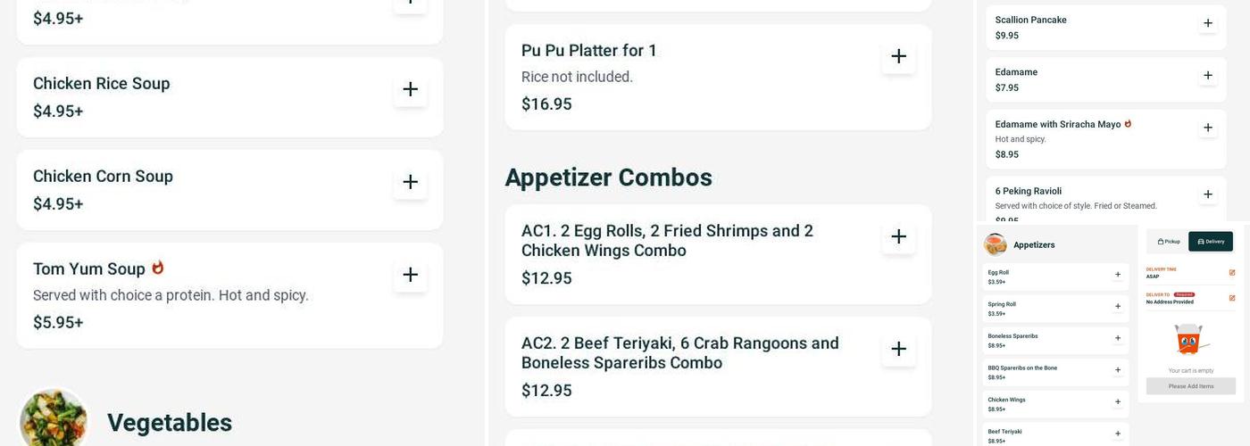 Happy Kitchen Menu