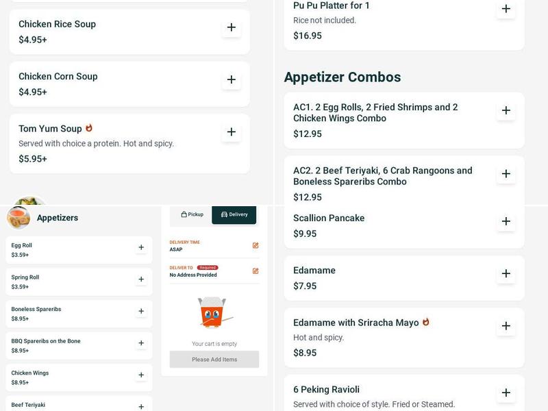 Happy Kitchen Menu