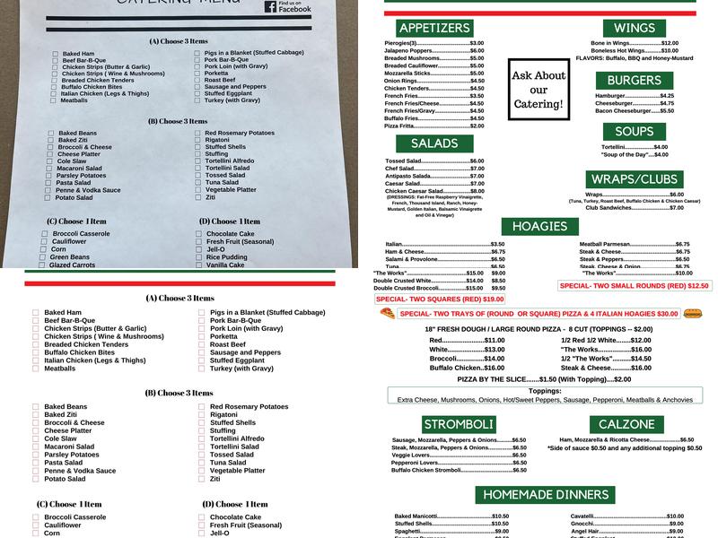Roseanna's Pizza & Pasta House Menu