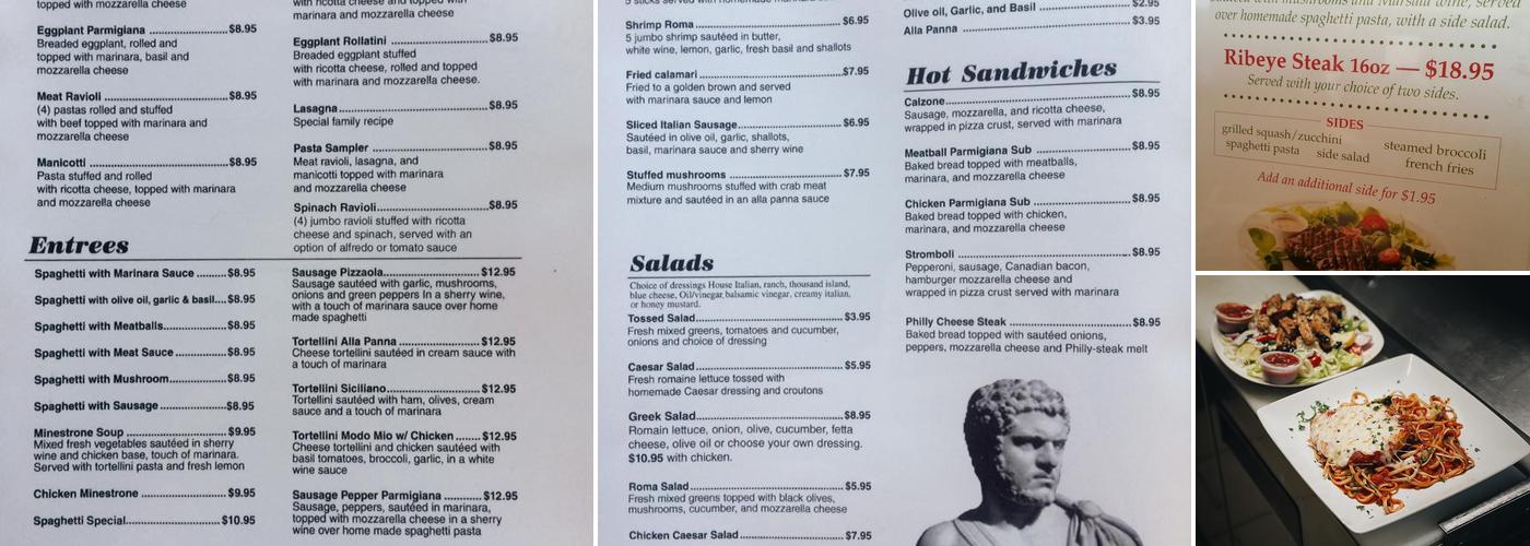 Francesco's Menu