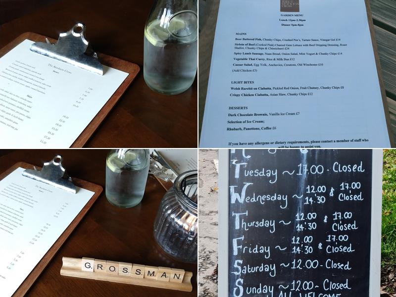 The Stockton Cross Menu