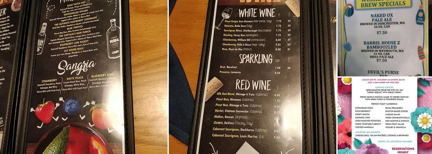 Abington Ale House & Grill Menu
