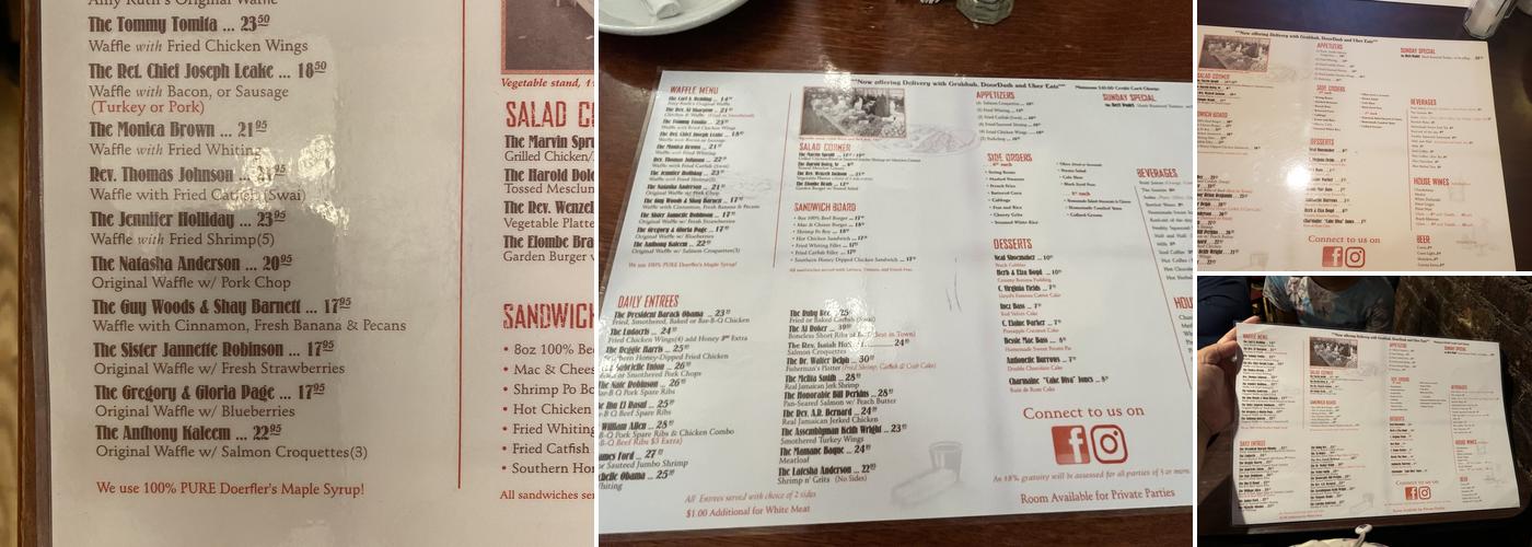 Amy Ruth's Menu