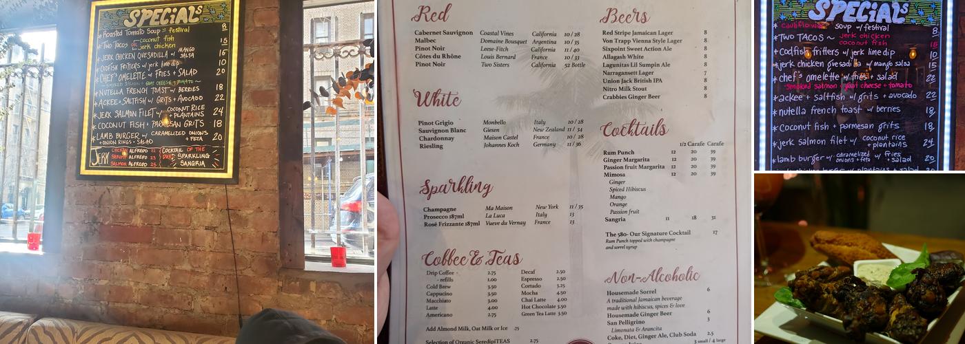 The Edge Harlem Menu