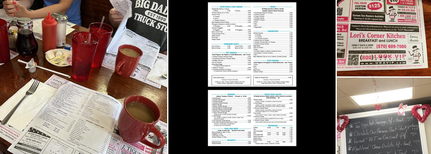 Lori's Corner Kitchen Menu