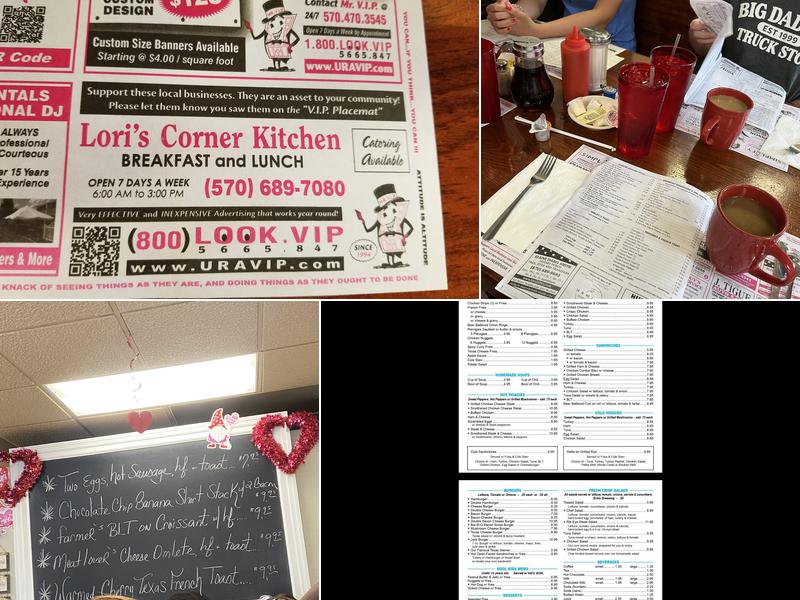 Lori's Corner Kitchen Menu