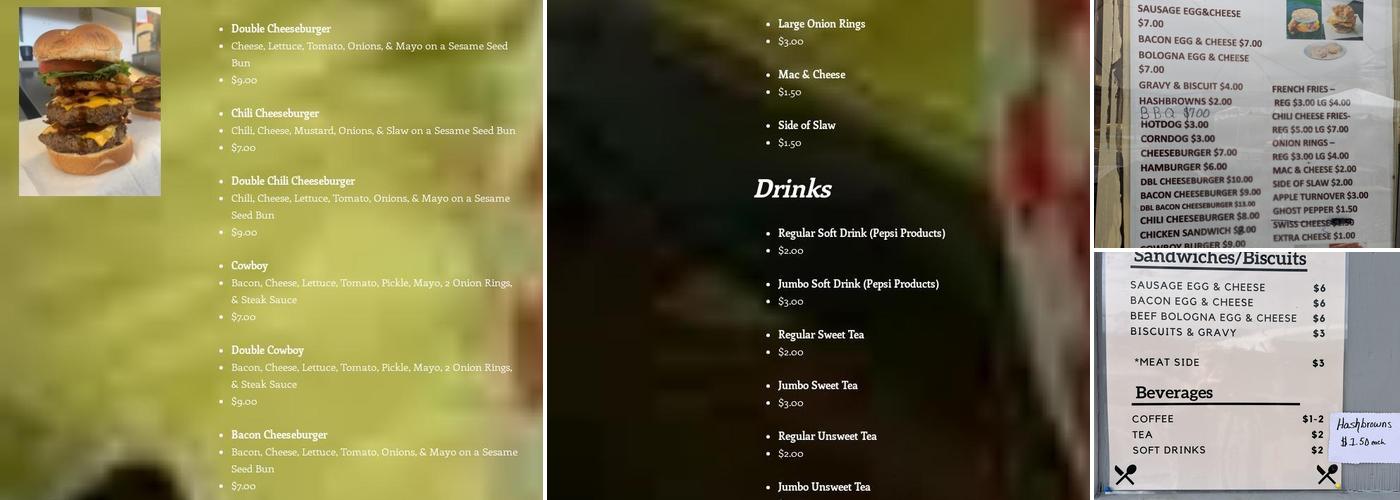 B & Al's Grill Menu