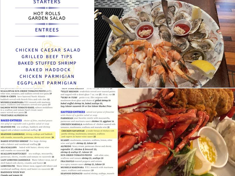 Point Breeze Menu