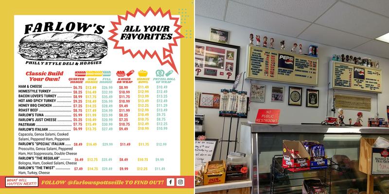 Farlows Deli & Hoagies Menu