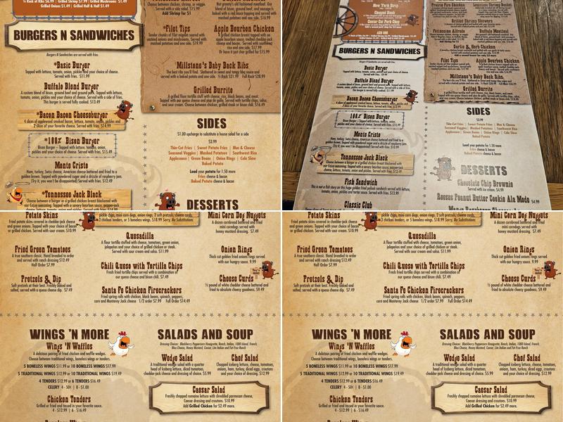Hungry Buffalo Menu