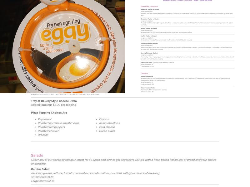 Andyman Dessert & Baking Co Menu