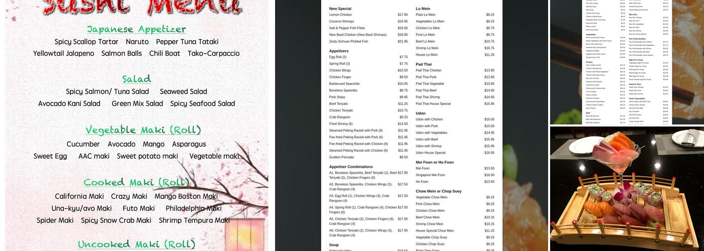 Yang Ming II Menu