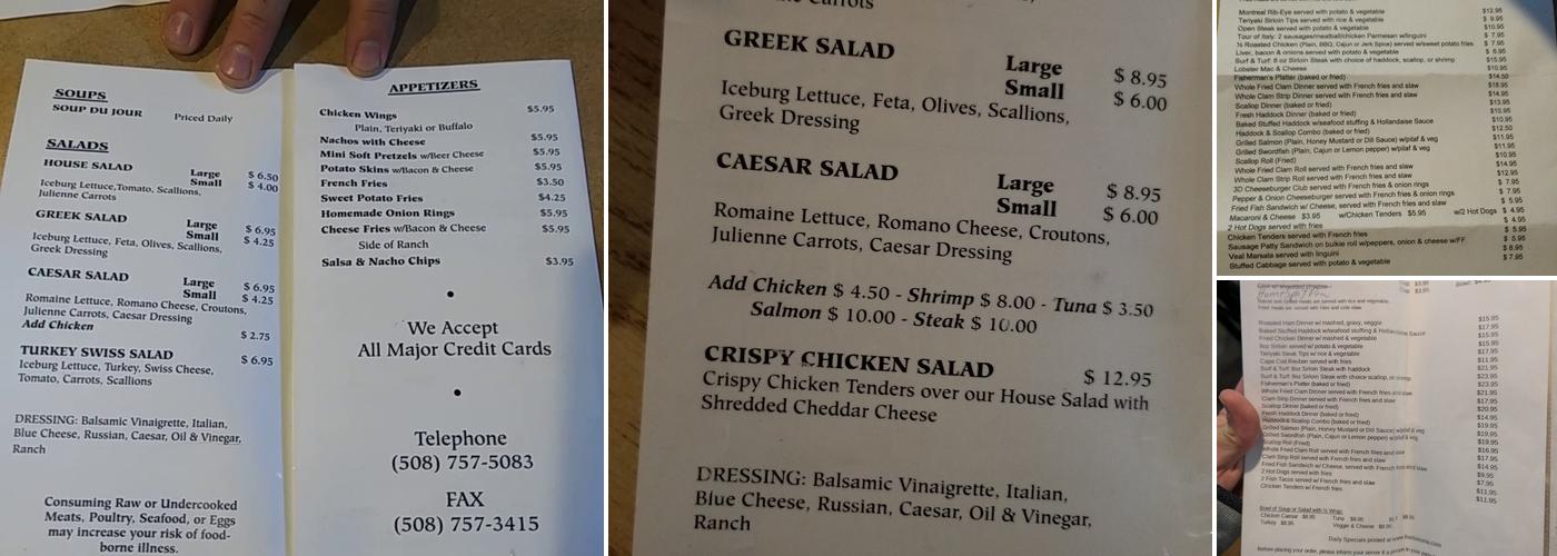 Herbie's Menu