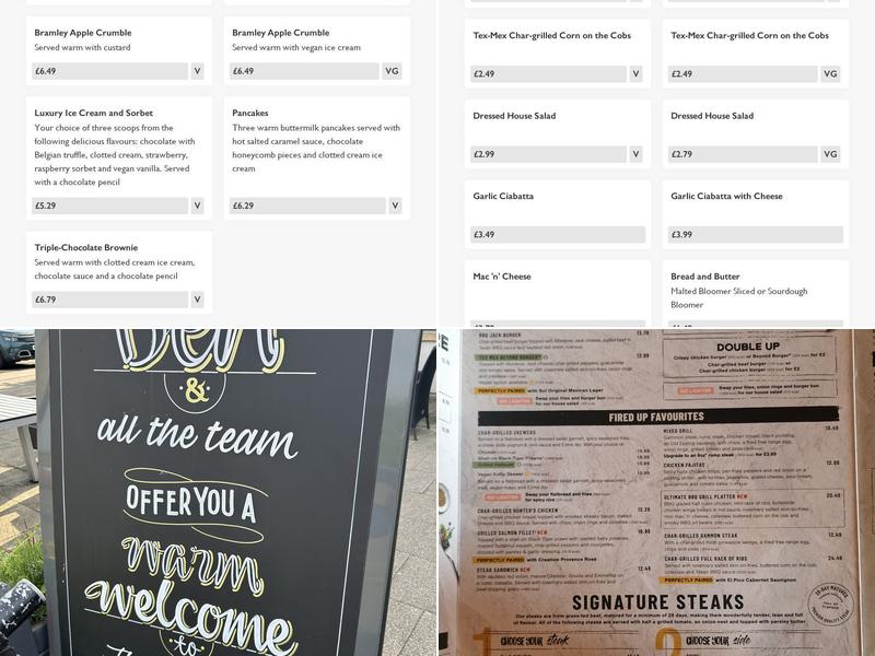 Two Henrys - Pub & Grill Menu