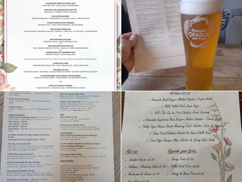The Sun Inn Menu