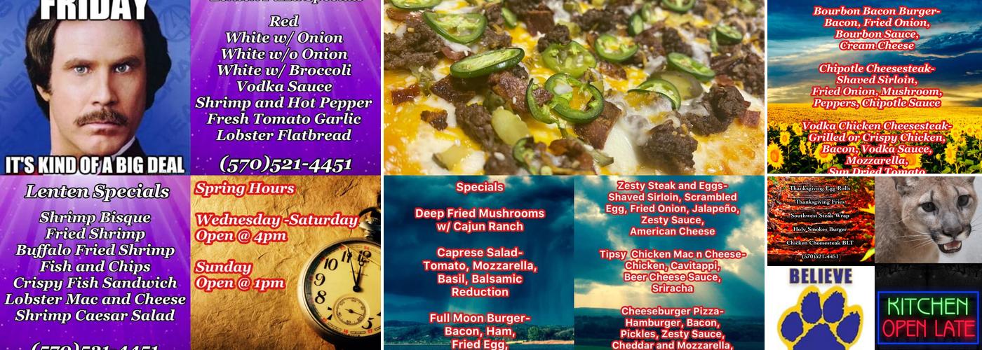 The Moontower Bar and Grill Menu