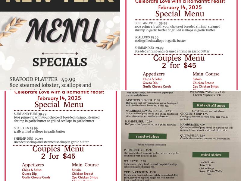 R Bar Menu