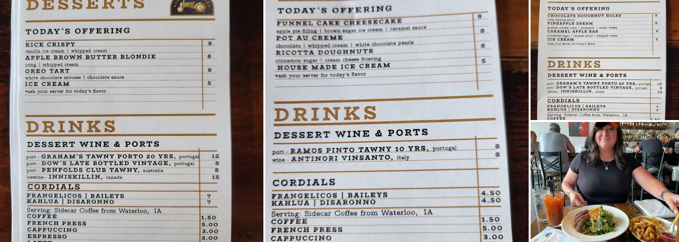 Primrose Menu