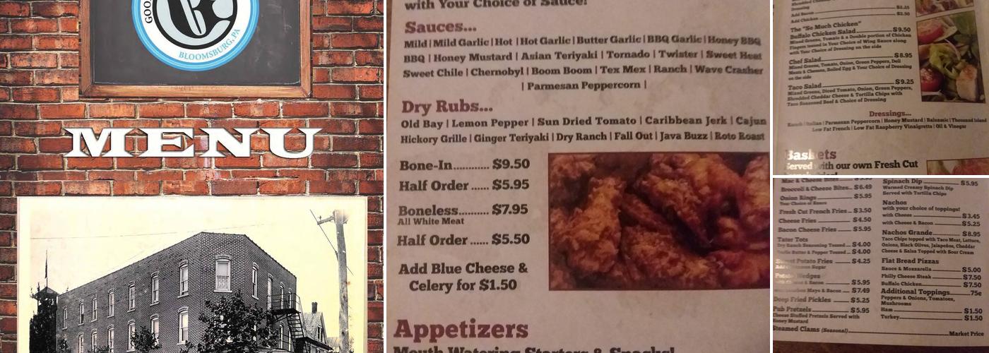 Good Old Days Menu