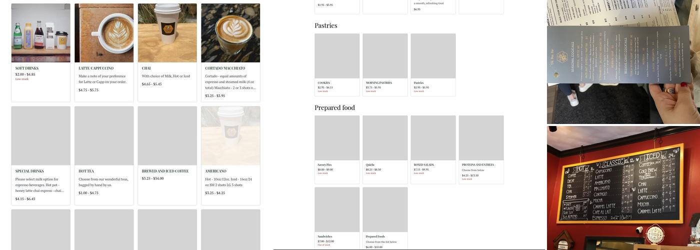 The Beehive Pantry Menu