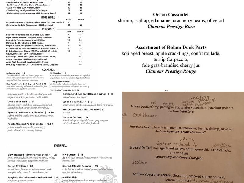 Metacom Kitchen Menu