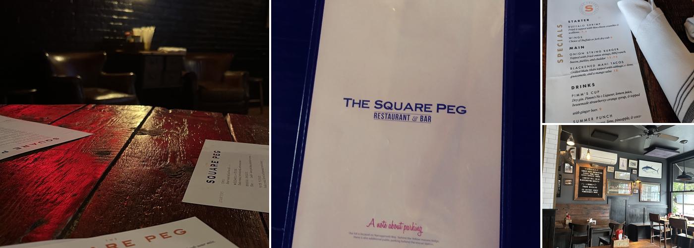 The Square Peg Menu