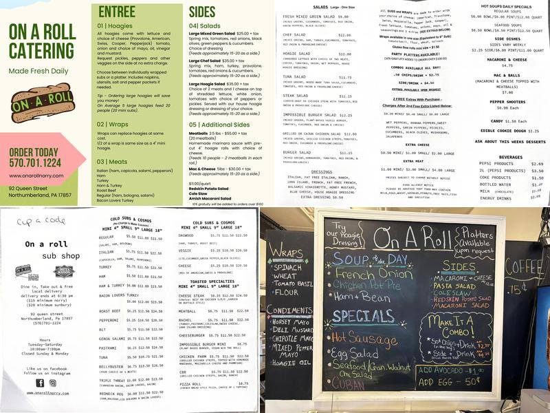 On a Roll Menu