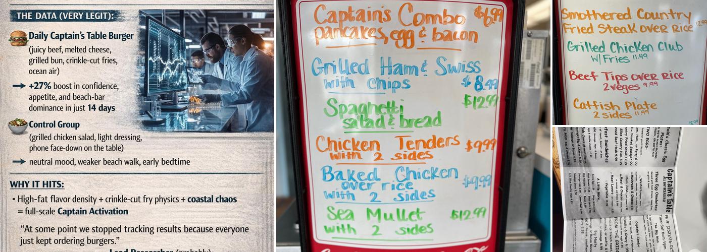 Captain's Table Menu