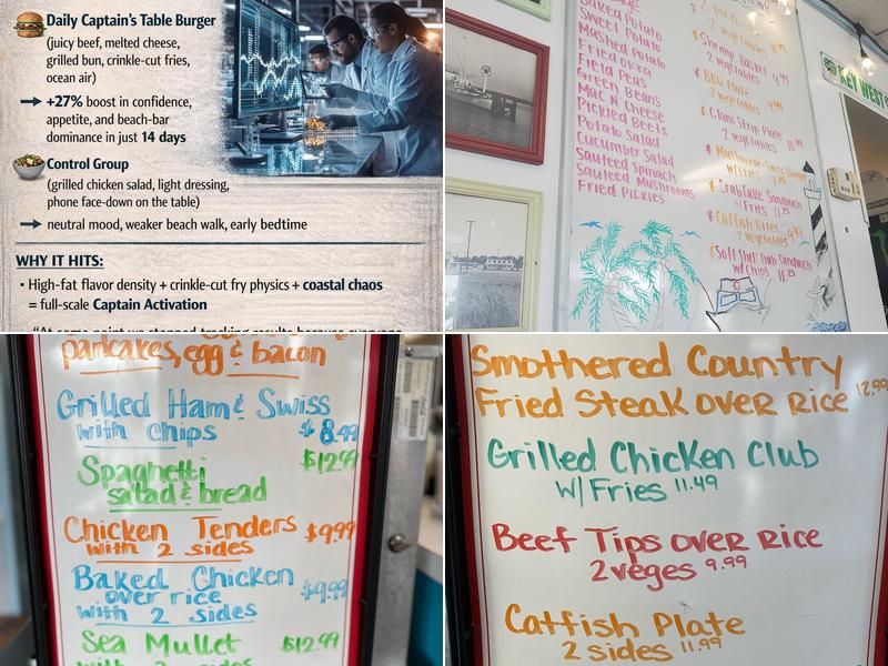 Captain's Table Menu