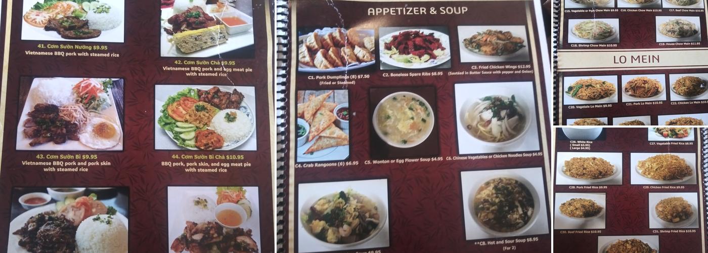 Bamboo House Restaurant Menu