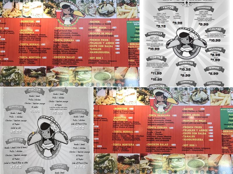 Rico's Tacos La Comadre Menu