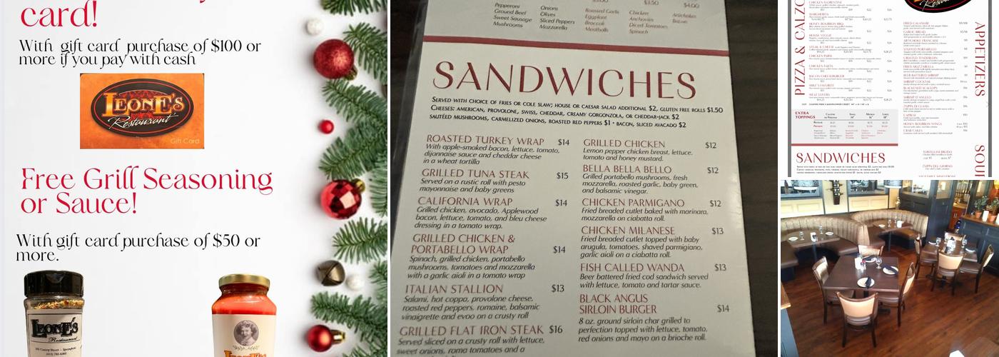 Leone's Menu