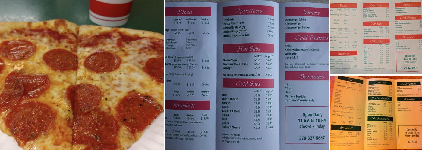 Venice Pizza Menu