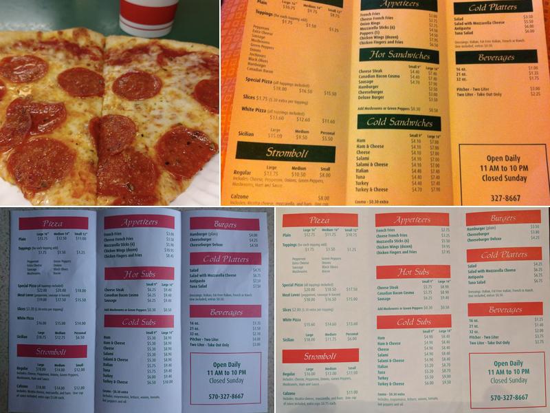 Venice Pizza Menu