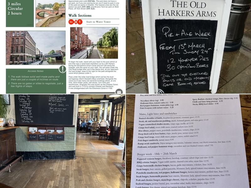 The Old Harkers Arms Menu