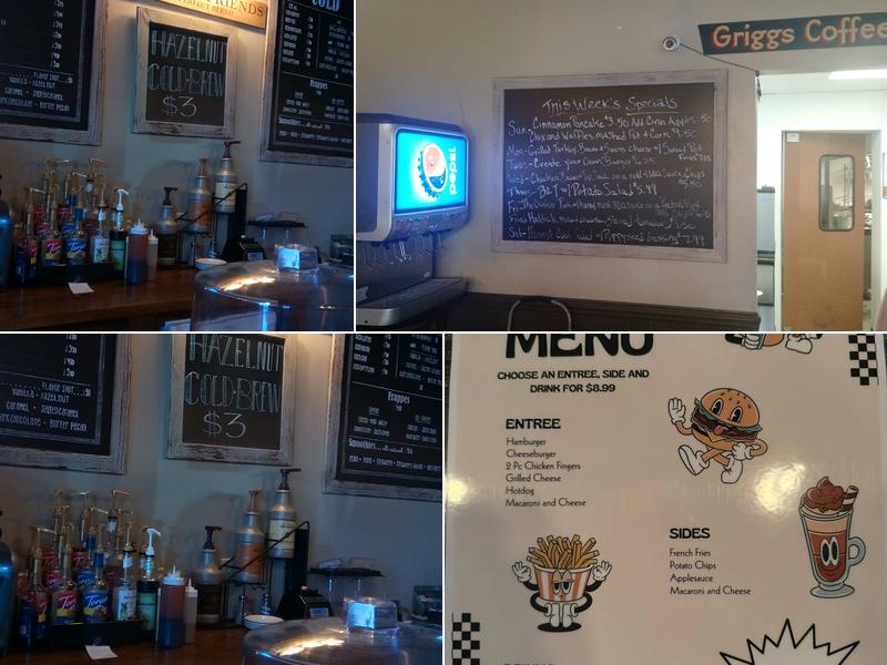Griggs Coffee & Peanuts Menu
