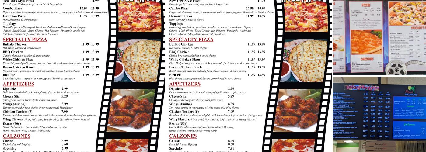 Pizza Hollywood Menu