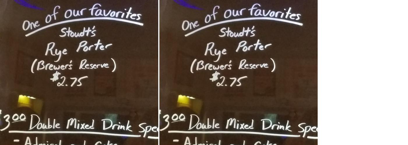 Shaulinski's Bar Menu