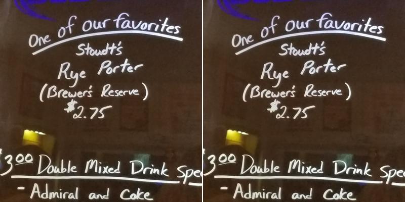 Shaulinski's Bar Menu